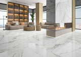 24 X 48 Calacatta Fantasy Topo Polished Marble Look Porcelain Tile