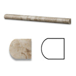 Cappuccino Marble Polished 1/2 X 12 Pencil Liner-Marble Molding/Trim-American Tile Depot