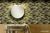 Garnet Linear Cappuccino Mosaic Wall Tile