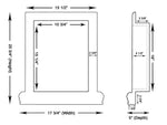 Carrara White Marble Hand-Made Custom Shampoo Niche / Shelf - LARGE - Honed-Accessories-American Tile Depot