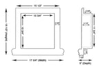 Carrara White Marble Hand-Made Custom Shampoo Niche / Shelf - SMALL - Honed-Accessories-American Tile Depot