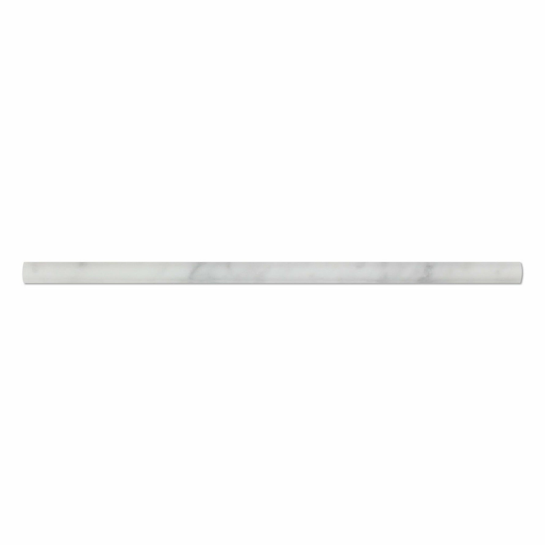 Carrara White Marble Honed 1/2 X 12 Pencil Liner-Marble Molding/Trim-American Tile Depot