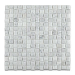 Carrara White Marble Honed 3D Small Bread Mosaic Tile-Marble Mosaic-American Tile Depot