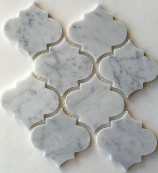 Carrara White Marble Honed 4" Morocco Mosaic Tile-Marble Mosaic-American Tile Depot