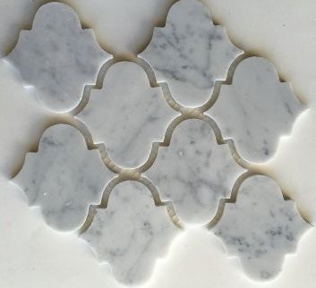 Carrara White Marble Honed 4" Morocco Mosaic Tile-Marble Mosaic-American Tile Depot