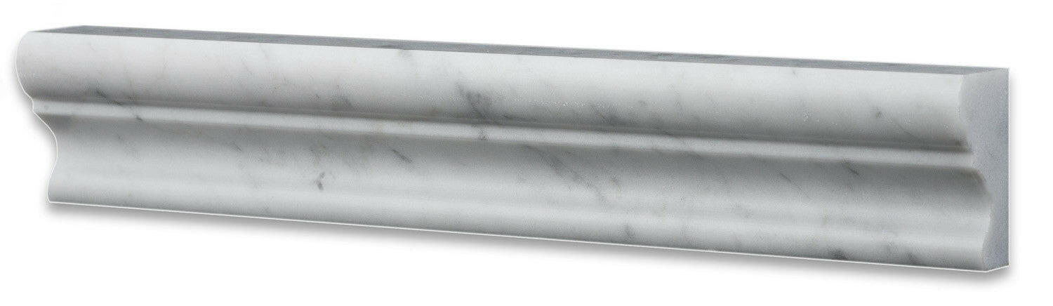 Carrara White Marble Honed Crown - Mercer Molding Trim-Marble Molding/Trim-American Tile Depot