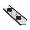 Carrara White Marble Honed Lantern Border w / Black Dots-Marble Border-American Tile Depot