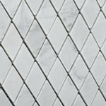 Carrara White Marble Polished 1" Diamond Mosaic Tile-Marble Mosaic-American Tile Depot