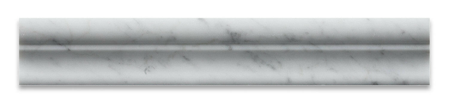 Carrara White Marble Polished Crown - Mercer Molding Trim-Marble Molding/Trim-American Tile Depot