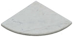 Carrara White Marble Shower Corner Shelf - Honed-Accessories-American Tile Depot