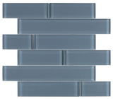 Oceanhouse Blue Shining Multi Size Glossy Subway Glass Mosaic Tile