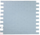 2 x 6 Oceanhouse Lucy Blue Glossy Subway Glass Mosaic Tile