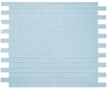 2 x 6 Oceanhouse Teal Glossy Subway Glass Mosaic Tile