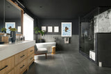 12 X 24 Chamonix Dark Gray Matte Limestone Look Porcelain Tile