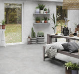 12 X 24 Chamonix Gray Matte Limestone Look Porcelain Tile