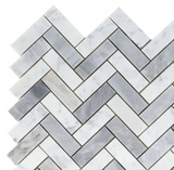 Chevron Long Loft Polished Marble Mosaic Tile-Marble Mosaic-American Tile Depot