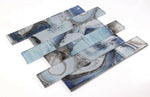 Clam Casale Blue Glossy Subway Glass Mosaic Wall Tile-Glass Mosaic-American Tile Depot