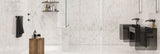 24 X 48 Core White Polished Marble Look Porcelain Tile-Porcelain Tile Large Formate-American Tile Depot