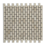 Crema Marfil Marble Honed Baby Brick Mosaic Tile-Marble Mosaic-American Tile Depot