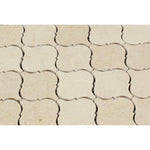 Crema Marfil Marble Honed Lantern Arabesque Mosaic Tile-Marble Mosaic-American Tile Depot