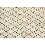 Crema Marfil Marble Polished 1" Diamond Mosaic Tile-Marble Mosaic-American Tile Depot