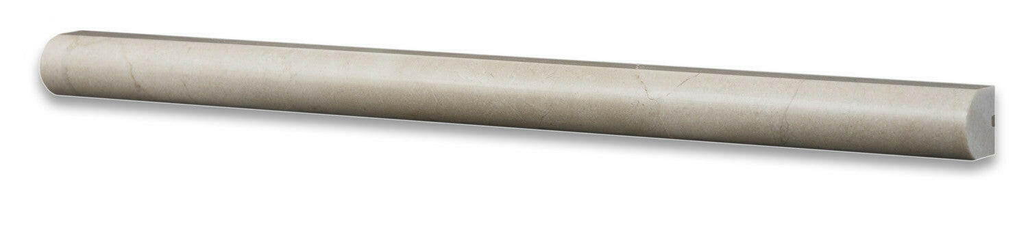 Crema Marfil Marble Polished 3/4 X 12 Bullnose Liner-Marble Molding/Trim-American Tile Depot