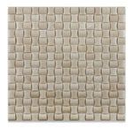 Crema Marfil Marble Polished 3D Small Bread Mosaic Tile-Marble Mosaic-American Tile Depot