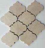 Crema Marfil Marble Polished 4" Morocco Mosaic Tile-Marble Mosaic-American Tile Depot