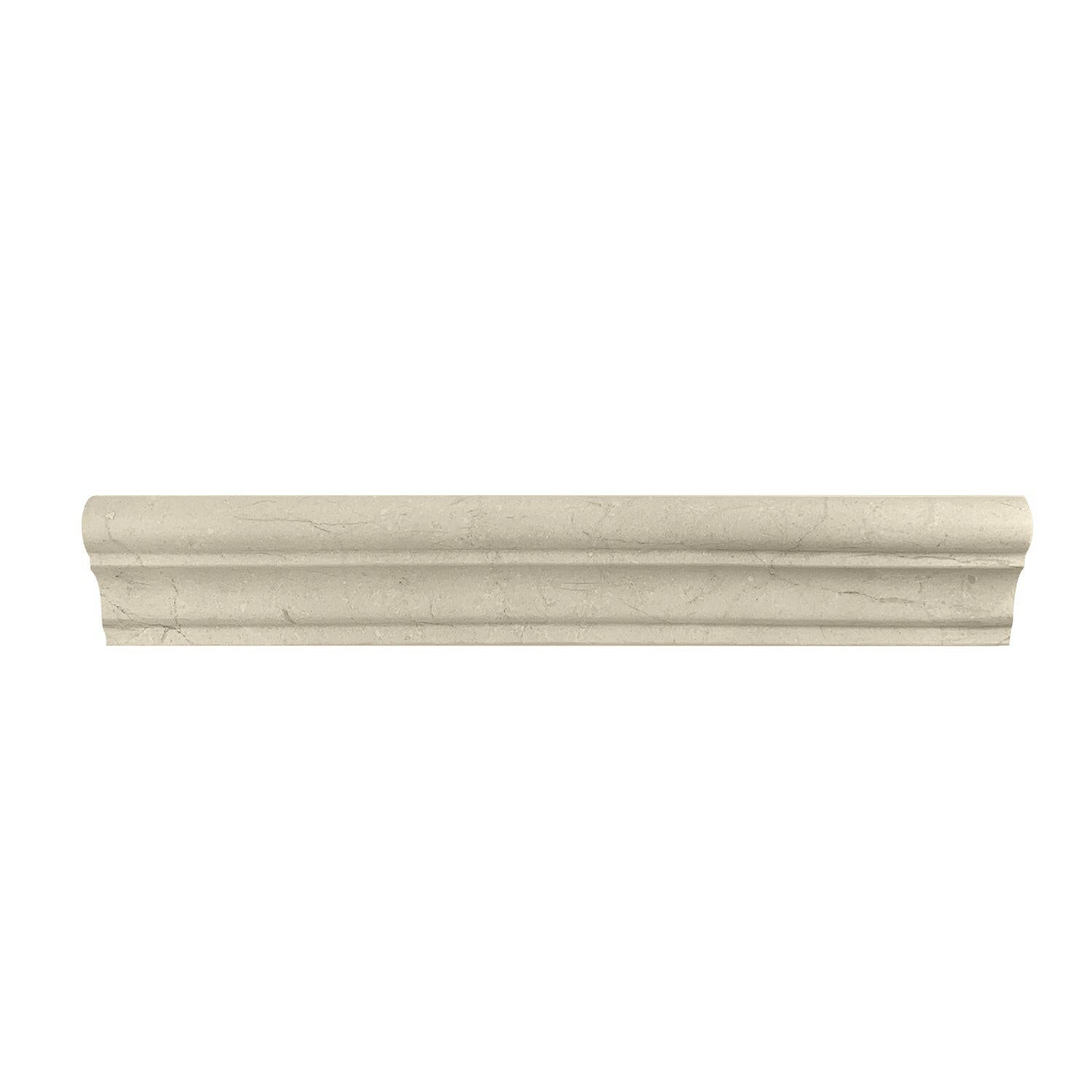 Crema Marfil Marble Polished F-5 Chair Rail / Crown Molding Trim-Marble Molding/Trim-American Tile Depot