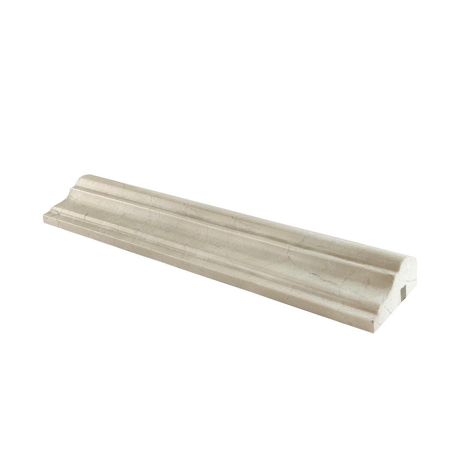 Crema Marfil Marble Polished F-5 Chair Rail / Crown Molding Trim-Marble Molding/Trim-American Tile Depot