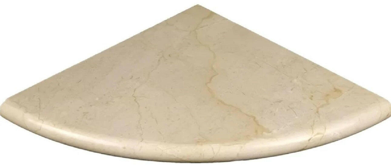 Crema Marfil Marble Shower Corner Shelf - Polished-Accessories-American Tile Depot