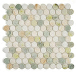 Curvus Onyx Circular Marble Mosaic Tile-Marble Mosaic-American Tile Depot