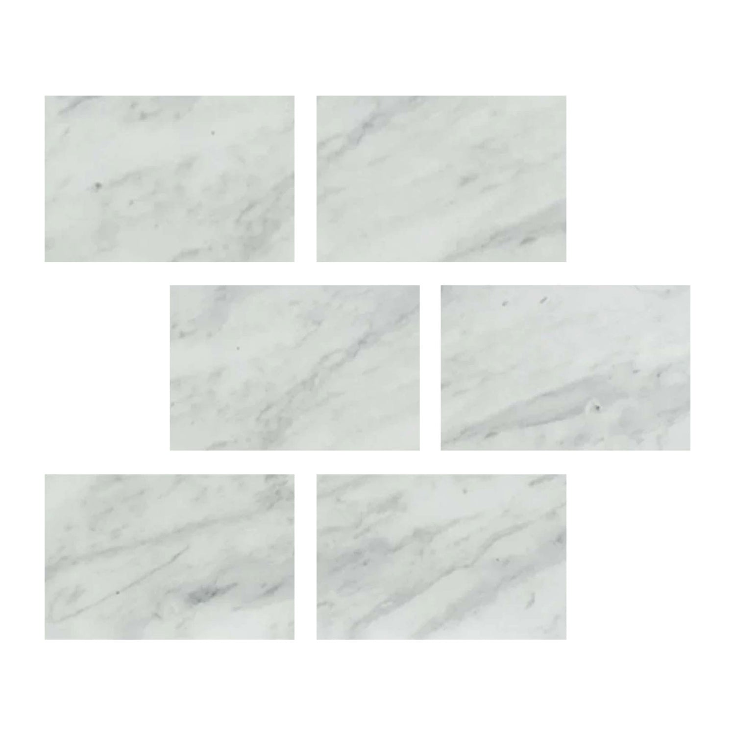 4 X 6 Bianco Venatino (Bianco Mare) Marble Honed Field Tile