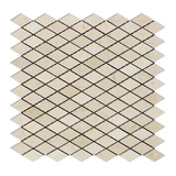 Crema Marfil Marble Polished 1" Diamond Mosaic Tile