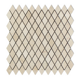 Crema Marfil Marble Polished 1" Diamond Mosaic Tile