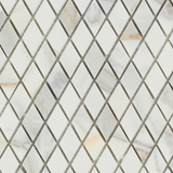 Calacatta Gold Marble Honed 1" Diamond Mosaic Tile