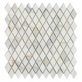 Calacatta Gold Marble Polished 1" Diamond Mosaic Tile