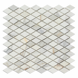 Calacatta Gold Marble Honed 1" Diamond Mosaic Tile