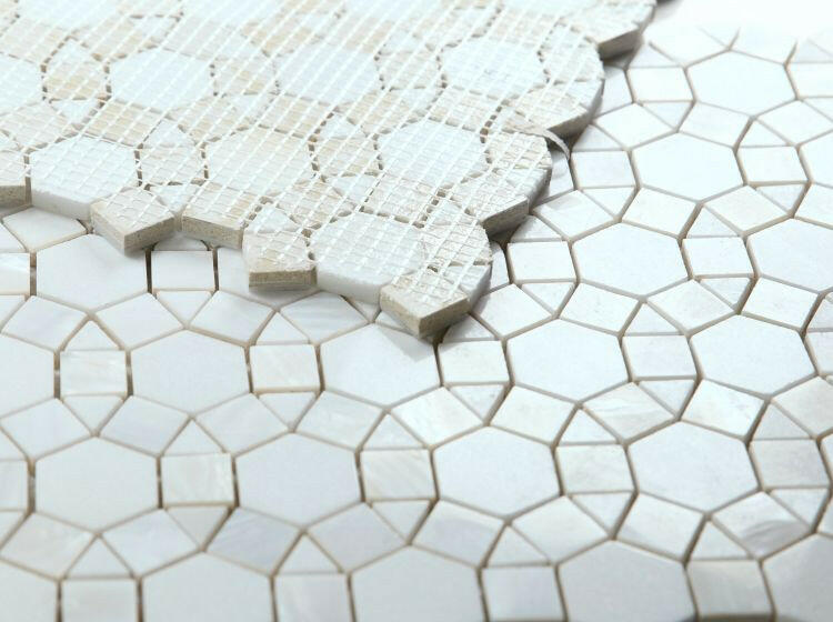 Diana Aether Circular Mosaic Wall Tile-Mixed Mosaic-American Tile Depot