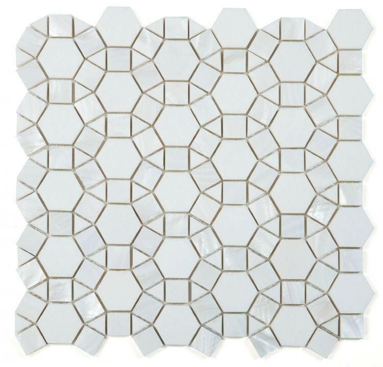 Diana Aether Circular Mosaic Wall Tile-Mixed Mosaic-American Tile Depot