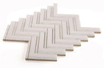 Diana Herringbone Thassos Mosaic Wall Tile-Mixed Mosaic-American Tile Depot