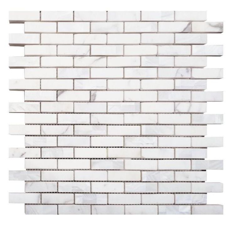 Diana Linear Calacatta Mosaic Wall Tile-Mixed Mosaic-American Tile Depot