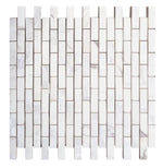 Diana Linear Calacatta Mosaic Wall Tile-Mixed Mosaic-American Tile Depot