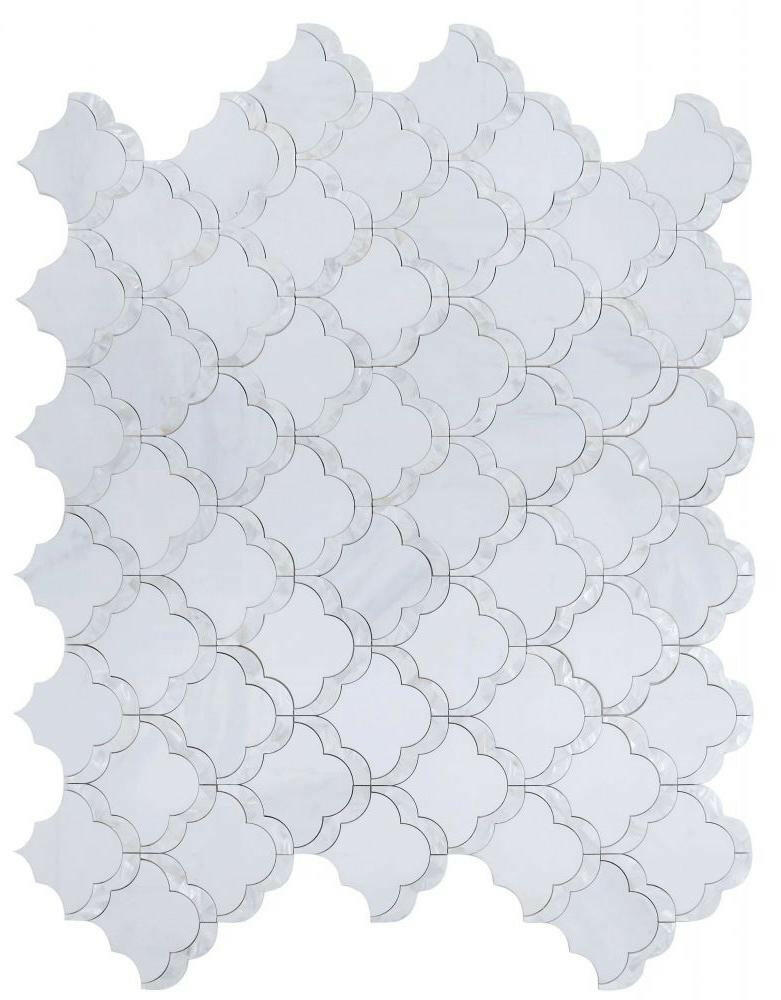 Diana Scale Arabesque Mosaic Wall Tile-Mixed Mosaic-American Tile Depot