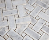 Diana Cross Carrara Basketweave Mosaic Wall Tile