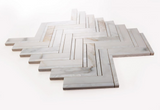 Diana Herringbone Calacatta Mosaic Wall Tile