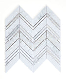 Diana Ravenna Calacatta Chevron Mosaic Wall Tile