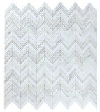 Diana Ravenna Calacatta Chevron Mosaic Wall Tile