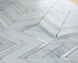 Diana Ravenna Calacatta Chevron Mosaic Wall Tile