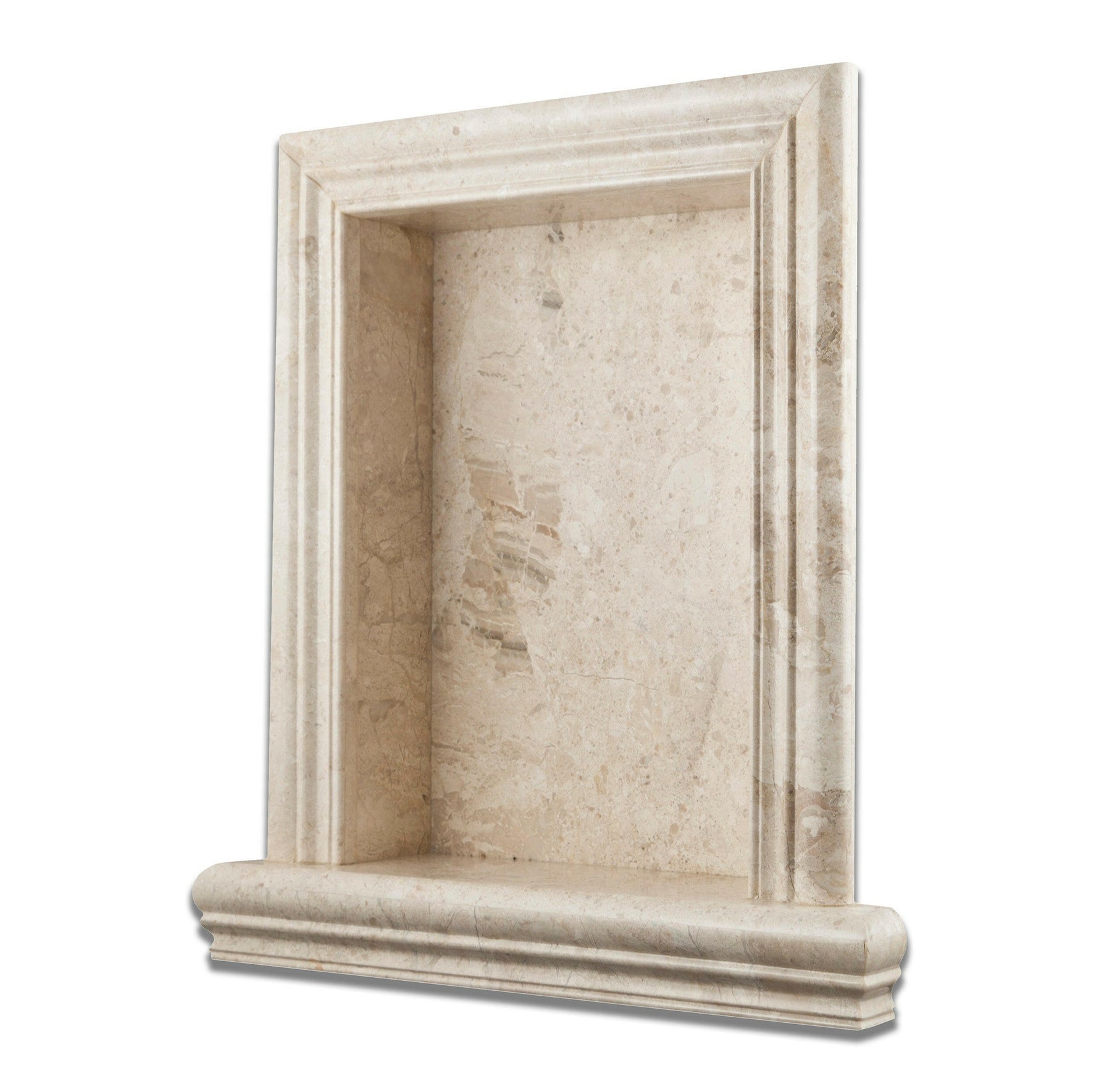 Diano Royal Marble Hand-Made Custom Shampoo Niche / Shelf - LARGE - Polished-Accessories-American Tile Depot